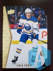 2022-23 Upper Deck Series 1 Owen Power #RDT-2 Retro Gold Die-Cut Rookie